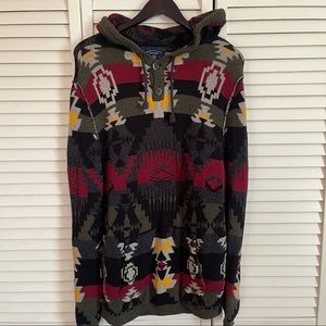 ⚡️⚡️⚡️American Eagle Outfitters Tribal Hooded Pullover Sweater
